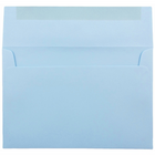 JAM Paper A10 Invitation Envelopes, 6 x 9.5, Baby Blue, 250 Pack (155689H)-Blank interior for personalized message