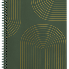 Staples Ruled Coil Notebook - 8"W x 10"L - Green Arches - 80 Sheets-Ruled