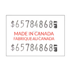 Wamaco - Motex 6600 label - Fabriqué au Canada - 7/8 po x 5/8 po - blanc - texte en rougue - paquet de 10-Fiabilité - Ces étiquettes utilisent une colle de qualité commerciale pour une adhérence fiable sur la plupart des surfaces