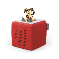 Tonies Playtime Puppy Start Set - Red-Toniebox - Soft enough to snuggle. Tough enough for rough play