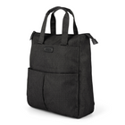 Bugatti, LBG2232BU-BLACK Collection Reborn – Sac nomade 3 en 1 – Fait de matériaux recyclés à 100% - Noir-Polyester noir déperlant  conçu à 100% de bouteilles de plastique recyclées
