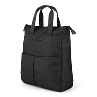 Bugatti, LBG2232BU-BLACK Collection Reborn – Sac nomade 3 en 1 – Fait de matériaux recyclés à 100% - Noir-Polyester noir déperlant  conçu à 100% de bouteilles de plastique recyclées