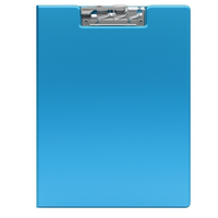 Davis Group Planchette a pince indispensable a levier Lettre, paquet de 10 – Bleu Turquoise-Planche à pince avec 50 capacité en feuilles