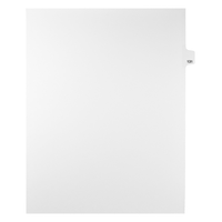 Mark Maker Legal Tabs - Letter Size - White - 1/25th cut - 25 tabs per package - 5 packages Pack - Number 131-White Single Tabs