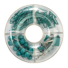 Pep Rally Pin and Clip Donut Assorted Set - Teal-4 assorted shape and style clips and pins