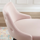 Modway - Adorn Performance Velvet Tabouret de comptoir - Rose-Tissu résistant aux taches durable