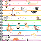 Hilroy Hug Me Dogs Notebook - 160 Pages - 10-1/2" x 8" - White-160 pages (80 sheets)