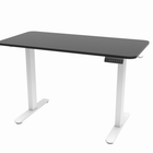 Uplite - Cadre de bureau électrique assis-debout à double moteur - Blanc-Dimensions recommandées pour le plateau de table : longueur de 40" à 70", largeur de 23" à 36", et épaisseur de 3/4" et plus.