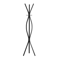 Monarch Specialties 2051 Coat Rack - Black Metal Contemporary Style-Coat Rack