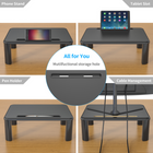 ShoppingAll Adjustable Height Monitor Stand Riser-Provides flexible ergonomic viewing angles with 4 adjustable heights