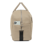 Bugatti Woman - Opera - Duffle Bag - Pebble Polyurethane- Taupe-Modern Vegan Leather Duffle Bag
