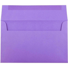 JAM Paper A10 Invitation Envelopes, 6 x 9.5, Brite Hue Violet Purple Recycled, 250 Pack (28036H)-Blank interior for personalized message