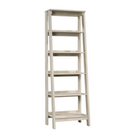 Sauder Trestle Bibliothèque avec 5 Tablettes - 71.14" H - Finition Chalked Chestnut (424122)-L'échelle - Finition Chalked Chestnut - Bois D'ingénierie