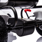 Aosom - Go-kart à pédales pour enfants avec siège réglable, roues en caoutchouc - blanc-Roues en caoutchouc gonflables avec système de suspension 