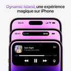 Apple - iPhone 14 Pro Max 6.7 po ecran Liquid Retina XDR, 512 Go, Violet sombre, Bell et Virgin Plus-Une journee d'autonomie et jusqu'à 29 heures de lecture video