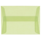 JAM Paper A10 Invitation Envelopes, 6 x 9.5, Translucent Vellum Leaf Green, 250 Pack (PACV853H)-Leaf green translucent envelope