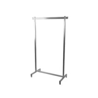 Eddie's Single Bar Ballet Rack - Clothing Rack - Brushed Chrome - 30" Wide-Clothing Rack