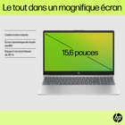 HP - Portable 15,6 po - Intel i5-1334U - SSD 512 Go - RAM 16 Go - Windows 11-Batterie longue durée fonctionnelle : Profitez de la journée sans vous soucier de recharger