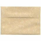 JAM Paper Recycled Parchment Stationery Set - 25 Cards and 25 A2 Envelopes - Brown - set of 25-Size: A2 (4.375" x 5.75")