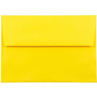 JAM Paper Enveloppes format livret Brite Hue de papier recyclé, ferm. gommée, 5 1/2 x 8 1/8 po, jaune, 100/pqt-Jaune