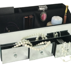Elegance Mirrored Jewelry Organizer With 3 Drawers And 5 Compartments-6