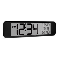 Marathon Watch - Horloge ultra-large avec précision atomique - Noir-Taille: 3,5 pouces d'affichage des chiffres de l'heure, ce qui facilite la lecture