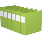 Davis Group Premium Economy Binder - D Ring - 3" - Lime Green - 6 Pack-3 Ring Binder