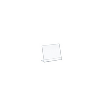 Azar Displays Square Slanted, L-Shape Acrylic Sign Holder, 4.5" x 4.5", 10 Pack (112733)-Sign holder