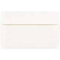 JAM Paper A10 Invitation Envelopes, 6 x 9.5, Parchment White Recycled, 100 Pack (16082g)-White