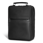 Champs - Onyx Sac à Dos Compact en Cuir - Noir-Poche frontale zippée