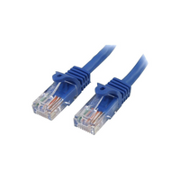 StarTech RJ45PATCH4 4' Cat 5e Snagless Patch Cable, Blue-Features RJ-45 Male connector on both sides to facilitate easy connectivity