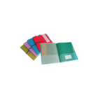 VLB Project File with 10 Pockets & Elastic Closure, Assorted Colours, 6 Pack-Project file with 10 pockets