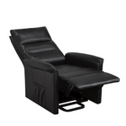 Brassex - Fauteuil releveur inclinable 809672 Levo - noir-Mécanisme d'inclinaison motorisé à positions multiples