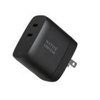 Native Union - Chargeur Mural 67W PD GaaN - Noir-Débloquez l'alimentation électrique pour les ordinateurs portables, tablettes, téléphones, stations météo de type C et bien plus encore. Chargez jusqu'à 2 appareils à la fois avec 2 ports USB-C