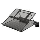 Staples Mesh Laptop Riser - Adjustable - Black-Props up laptop to ensure better ventilation