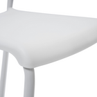 CB Office Tactic Multi-Purpose Armless Stacking Chairs - White - 4 Pack-Back Dimension (W x H): 14.2" x 5.1"