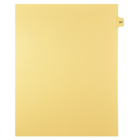 Markmaker - 25 tabs/PQT,5 PQT/Boite, Intercalaires imprimes Legal, Chamois, 1/15th coupe| format lettre, sans trous, Numero 167-Intercalaires imprimes Legal