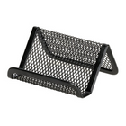 Winnable Mesh Business Card Holder, Black-Black