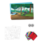 Skillmatics - Foil Fun Animaux-80 autocollants en mousse