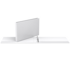 Davis Group Reliure Easyview Premium, anneaux inclinés en D, personnalisable, format 11 po x 17 po, paquet de 2 ( Blanc, 1 po)-1 po