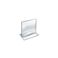 Azar Displays 5" x 5" Square Double Sided Stand Up Acrylic Sign Holder, 10 Pack (152728)-Perfect for tabletop displays, restaurant table displays and hotel concierge desks