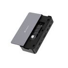 Verbatim - Station d'accueil USB-C Pro 15 en 1 — boîtier SSD-Configuration double HDMI et DisplayPort pour faciliter un environnement de travail multi-écrans productif et immersif. (Le port HDMI nécessite une connexion directe HDMI vers HDMI.)