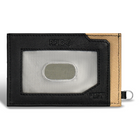 Champs Iconic Leather Slim Cardholder - Black/Ivory-3 Credit card slots