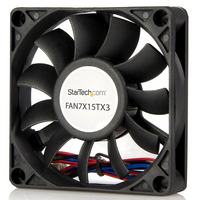 StarTech  Roulement à billes de remplacement pour ventilateur ordinateur avec connecteur TX3, 70 x 15 mm-Une conception à double roulement garantit une fiabilité et une durée de vie prolongée