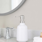 Umbra STEP - Pompe à savon liquide ou solution hydroalcoolique en melamine blanc 384ml, Paquet de 3-Pompe à savon
