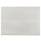 JAM Paper Enveloppes livret Stardream fini métallique à fermeture gommée, 5 1/4 x 7 1/4 po, blanc quartz, paquet de 50-Blanc quartz