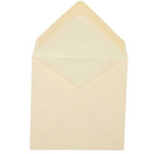 JAM Paper Enveloppe à rabat en V, 5 x 5 po, ivoire, 250/paquet-Intérieur vierge pour écrire un message personnalisé