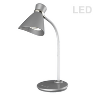 Dainolite 6W LED Desk Lamp, Silver Finish (132LEDT-SV)-Table/Desk Lamp