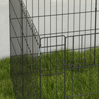 PawHut 30" Foldable Backyard Metal Pet Playpen-Colour: Black