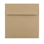 JAM Paper 5.5 x 5.5 Square Envelopes, Brown Kraft Paper Bag Recycled, 50 Pack (46317108I)-Brown Kraft paper bag recycled envelope